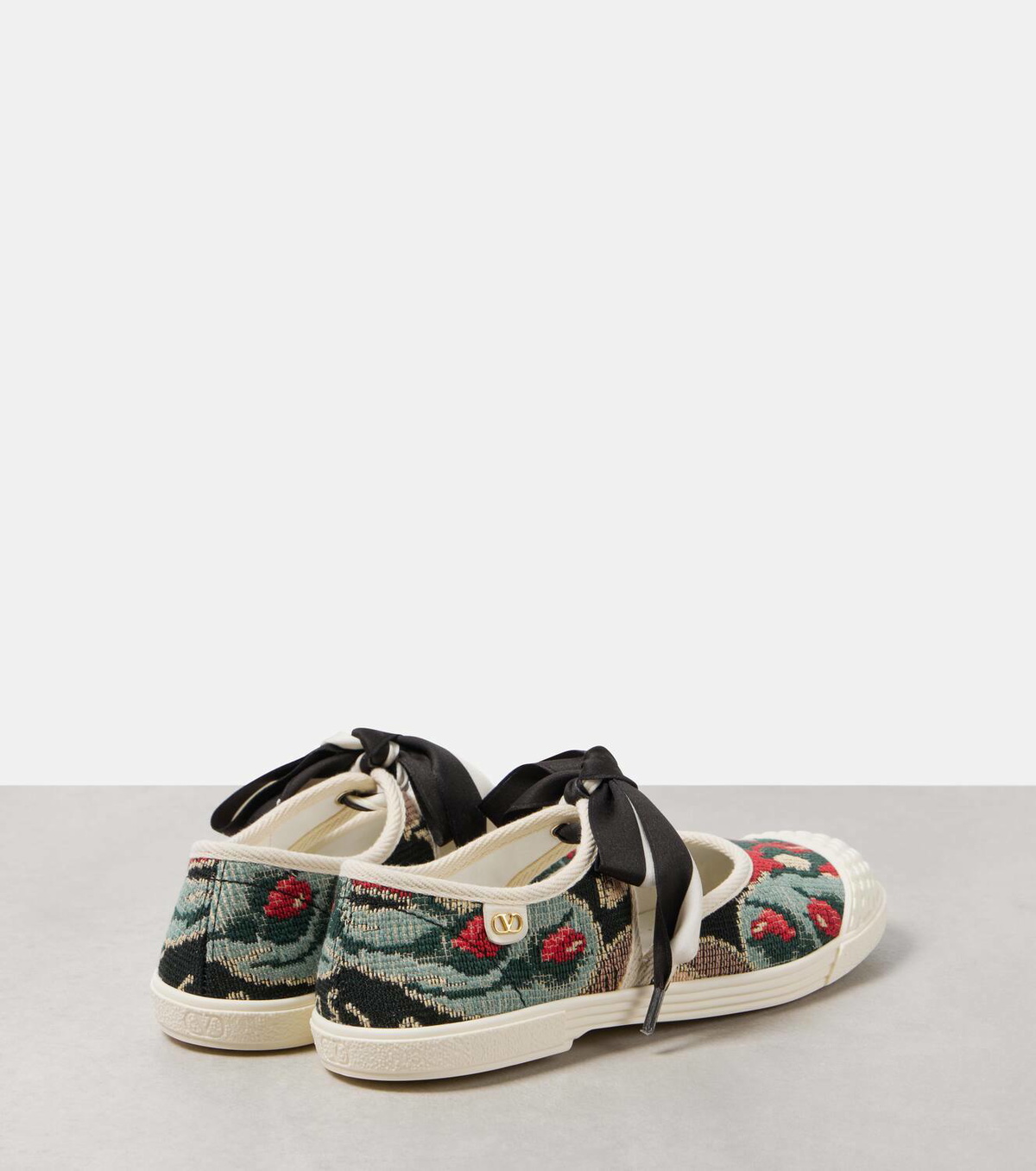 ★25SS VALENTINO GARAVANI BAY THE BAY プリント スニーカー Valentino Garavani Bay By Bay Sneakers | Black | FARFETCH