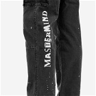 John Elliott Men's x MASTERMIND JAPAN Techno Utility Trouser in Washed Black