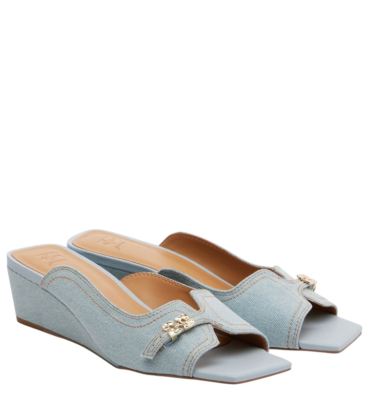 Photo: Ganni Butterfly wedge mules