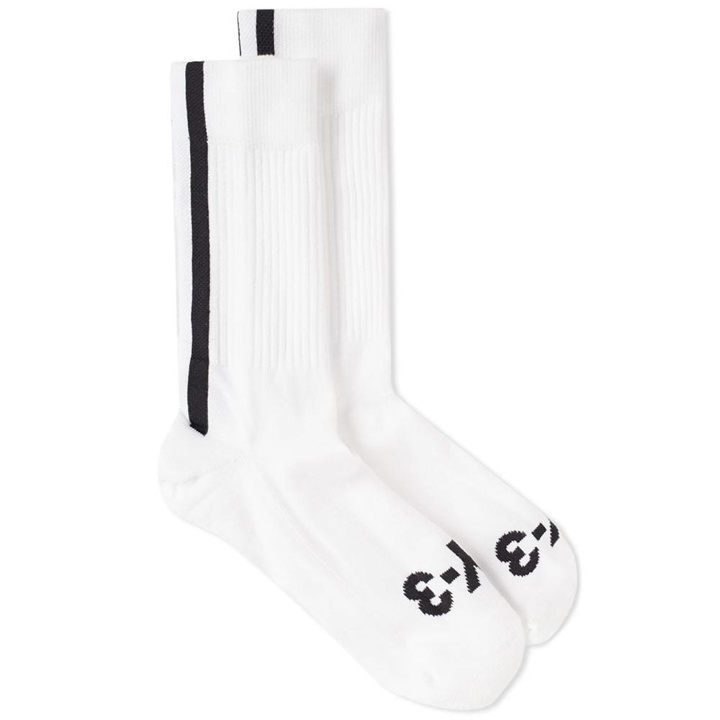 Photo: Y-3 Three Stripe Sock White