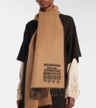 Balenciaga Balenciaga Garde-Robe cashmere and wool scarf