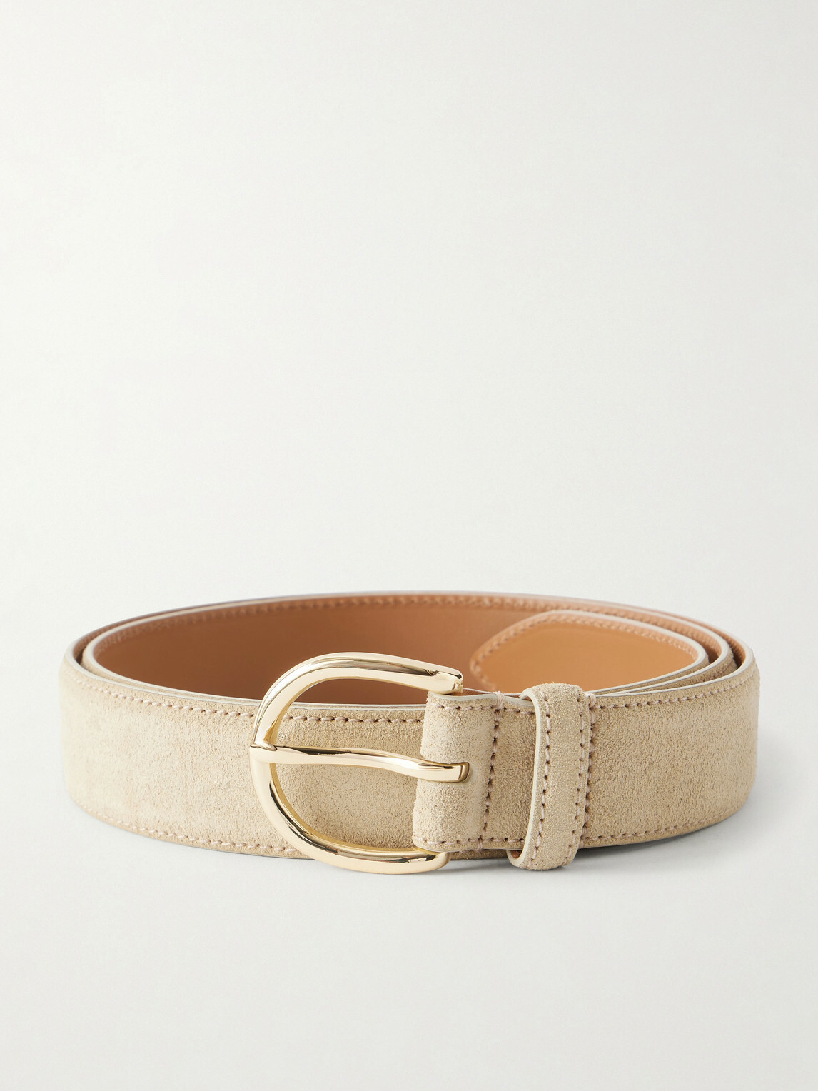 MORJAS - The Belt 3cm Suede Belt - Neutrals