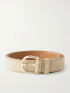 MORJAS - The Belt 3cm Suede Belt - Neutrals