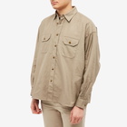 Acne Studios Men's Setir Back Logo Shirt in Sand Beige