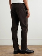 Altea - Dumbo Straight-Leg Stretch-Cotton Corduroy Trousers - Brown