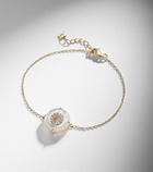 Mateo 14kt gold (585/1000) bracelet with diamonds and pearls