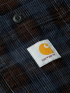 Carhartt WIP - Flint Checked Cotton-Corduroy Shirt - Blue