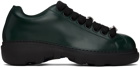 Burberry Green Leather Ranger Sneakers