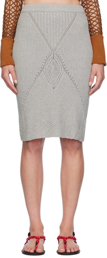 Photo: Isa Boulder Gray Kite Midi Skirt