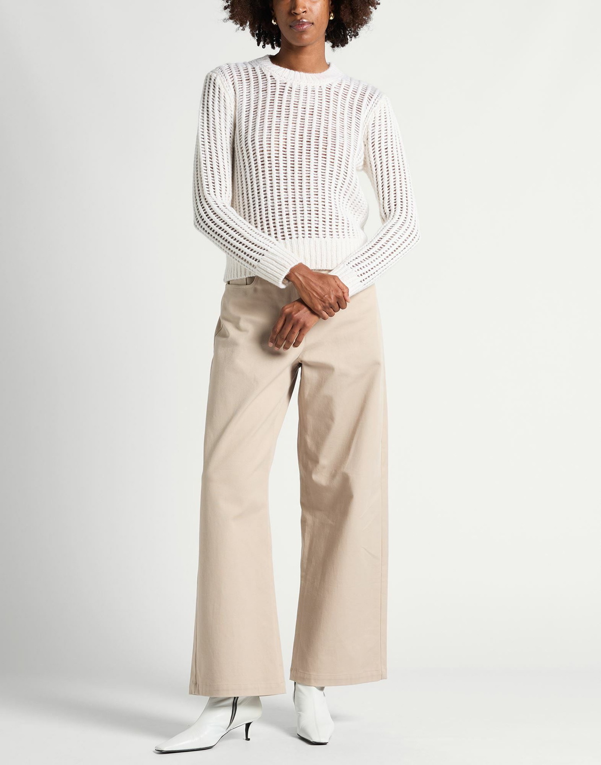 Peserico Womens Sweater in Off white