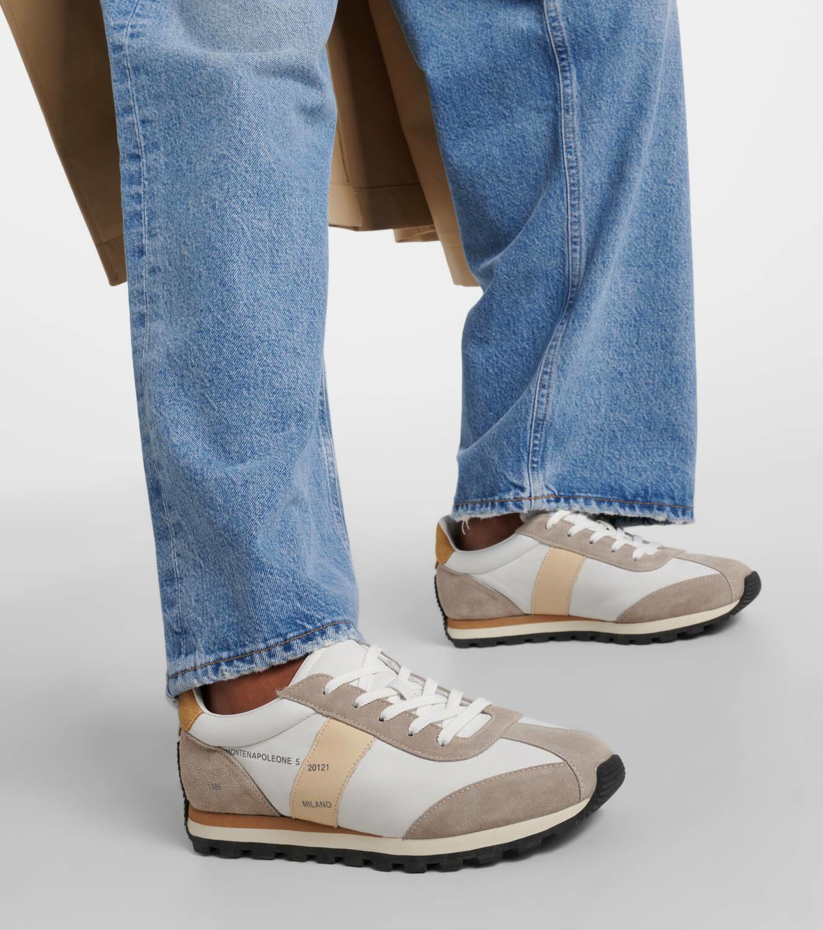 スニーカー Hogan Sole Suede And Leather Sneakers Hogan Olympia-Z suede and tweed sneakers Hogan