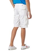 MC2 Saint Barth Man White Cotton Cargo Shorts