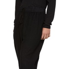 The Viridi-anne Black Wool Lounge Pants