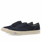 Visvim Men's Logan Deck Lo Canvas Sneakers in Navy