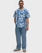 Parlez Link Cuban Shirt Blue - Mens - Shortsleeves