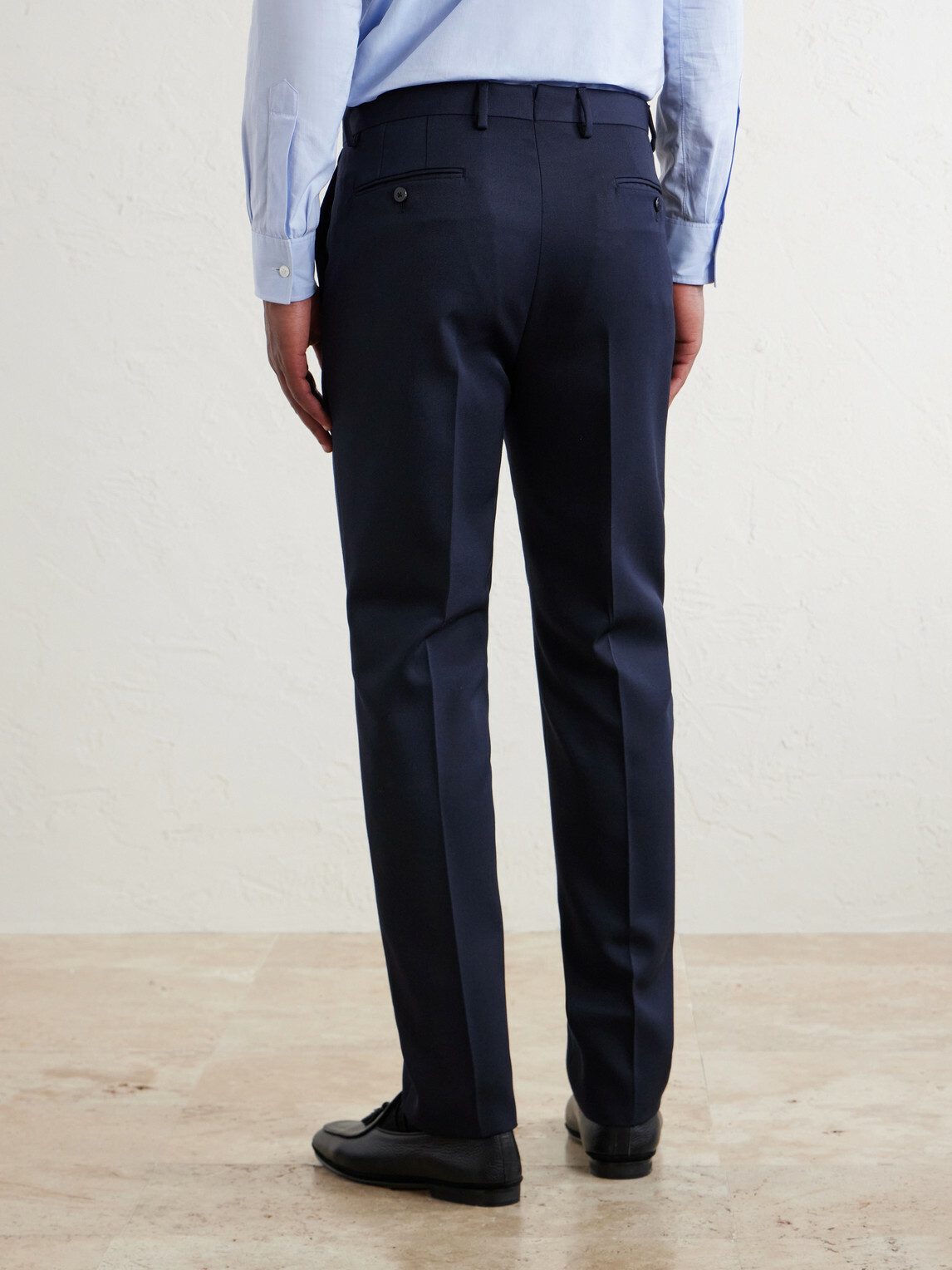 Caruso - Straight-Leg Twill Suit Trousers - Blue