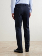 Caruso - Straight-Leg Twill Suit Trousers - Blue