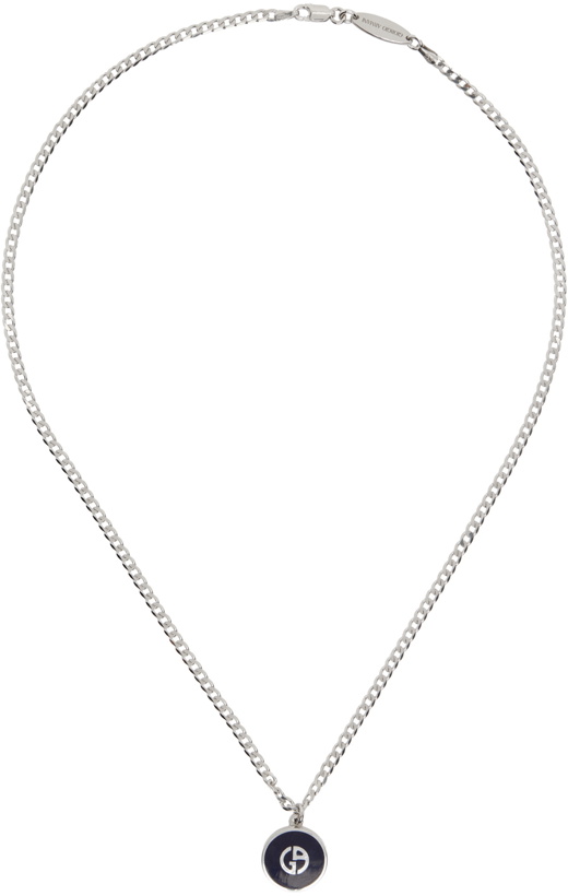 Photo: Giorgio Armani Silver Curb Chain Necklace