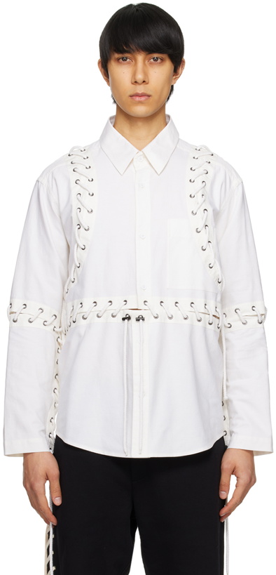 Photo: Craig Green White Deconstructed Laced Shirt
