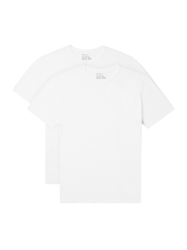 Photo: Fortela - Set of Two Cotton-Jersey T-Shirt - White
