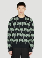 Jil Sander - Palm Tree Sweater in Black