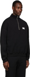 M.A. Martin Asbjørn Black Turtleneck Logo Sweatshirt