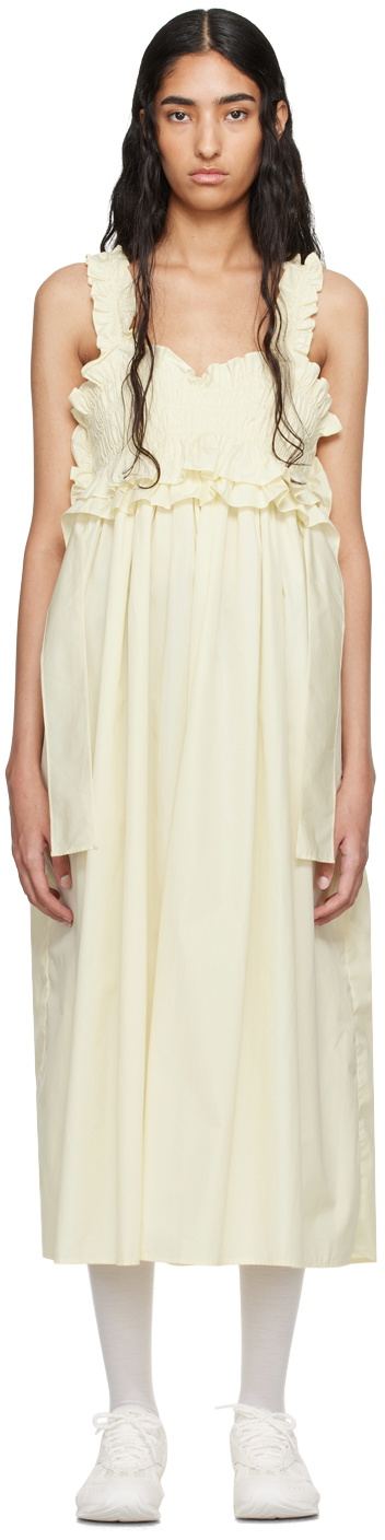 Cecilie Bahnsen Yellow Giovanna Midi Dress