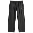 MKI Men's Ribbed Cupro Wide Leg Pants in Sueded Black