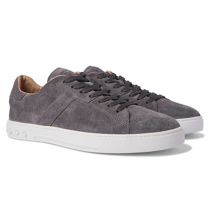 Photo: TOD'S - Suede Sneakers - Gray