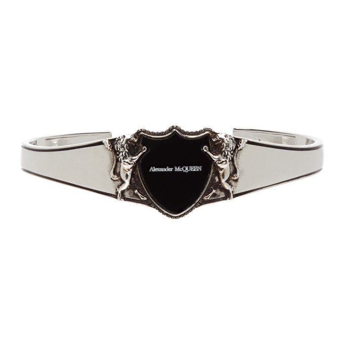 Photo: Alexander McQueen Silver Lion Shield Bracelet