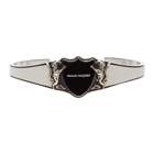 Alexander McQueen Silver Lion Shield Bracelet