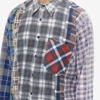 Needles Men's 7 Cuts Flannel Shirt in Assorted