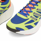 Adidas Running Men's Adidas Adizero Aruku Sneaker in Blue/Black/Solar Slime