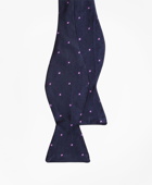 Brooks Brothers Men's Dot Bow Tie | Navy/Purple