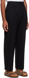 AURALEE Black Pleated Trousers