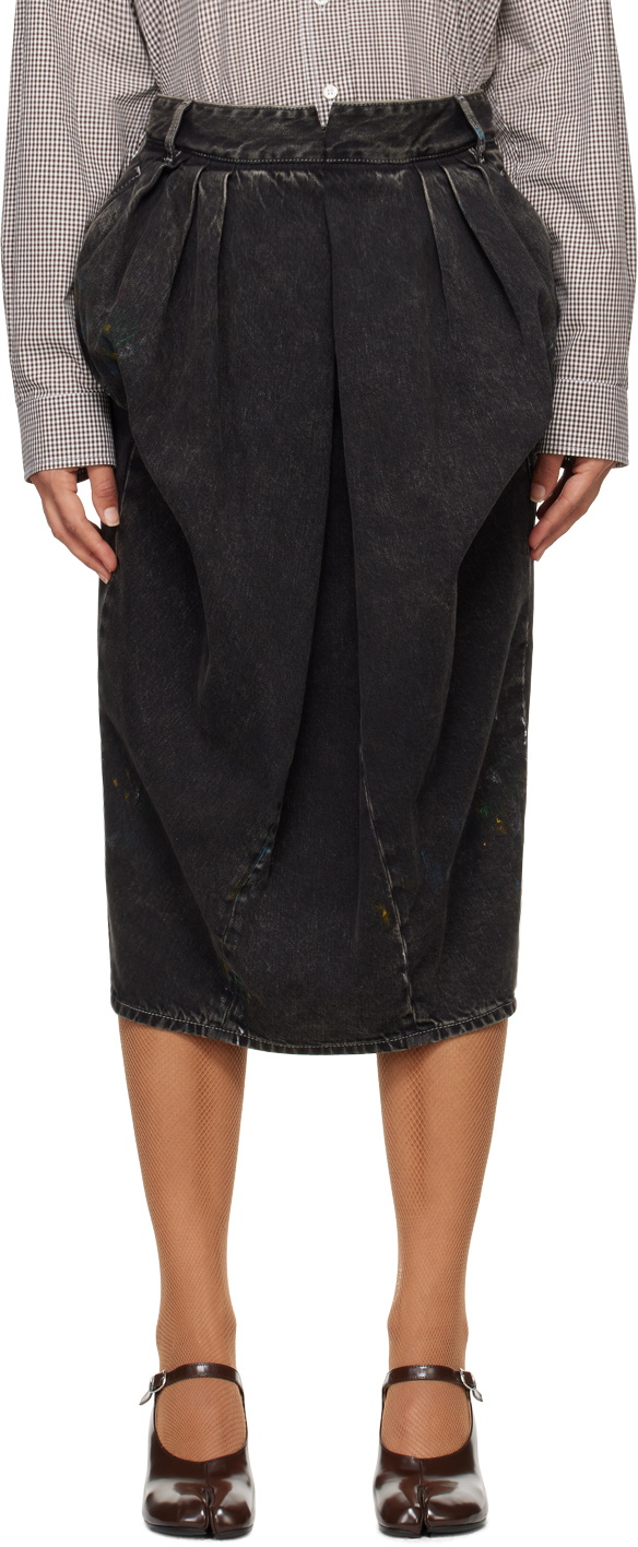 ワンピース MAISON MARGIELA Women Mid Skirts S51FP0110 S49465 900 Black Maison Margiela Outlet: Skirt woman - Black | Maison