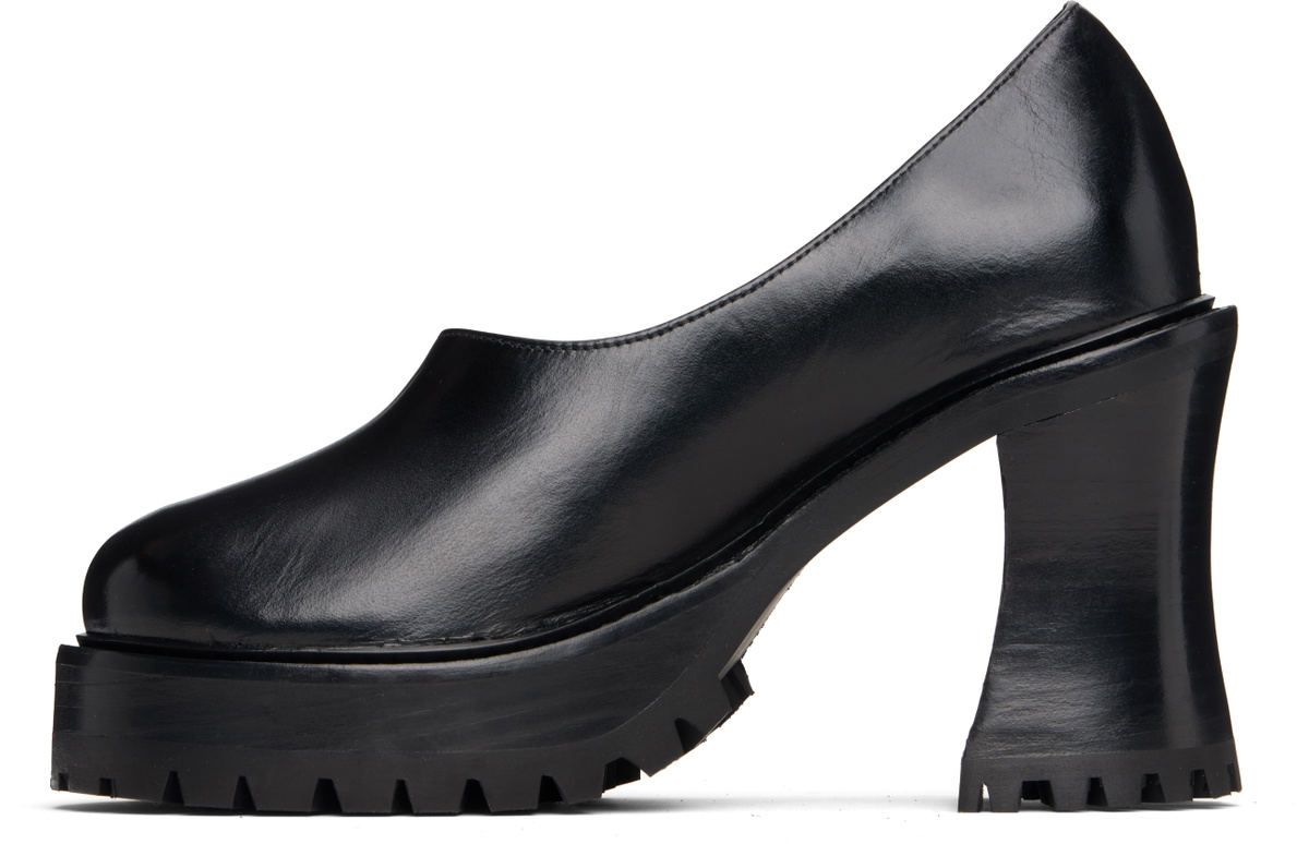 Nicole Saldaña Black Hannah Platform Heels