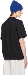 ADER error Black Appliqué T-Shirt