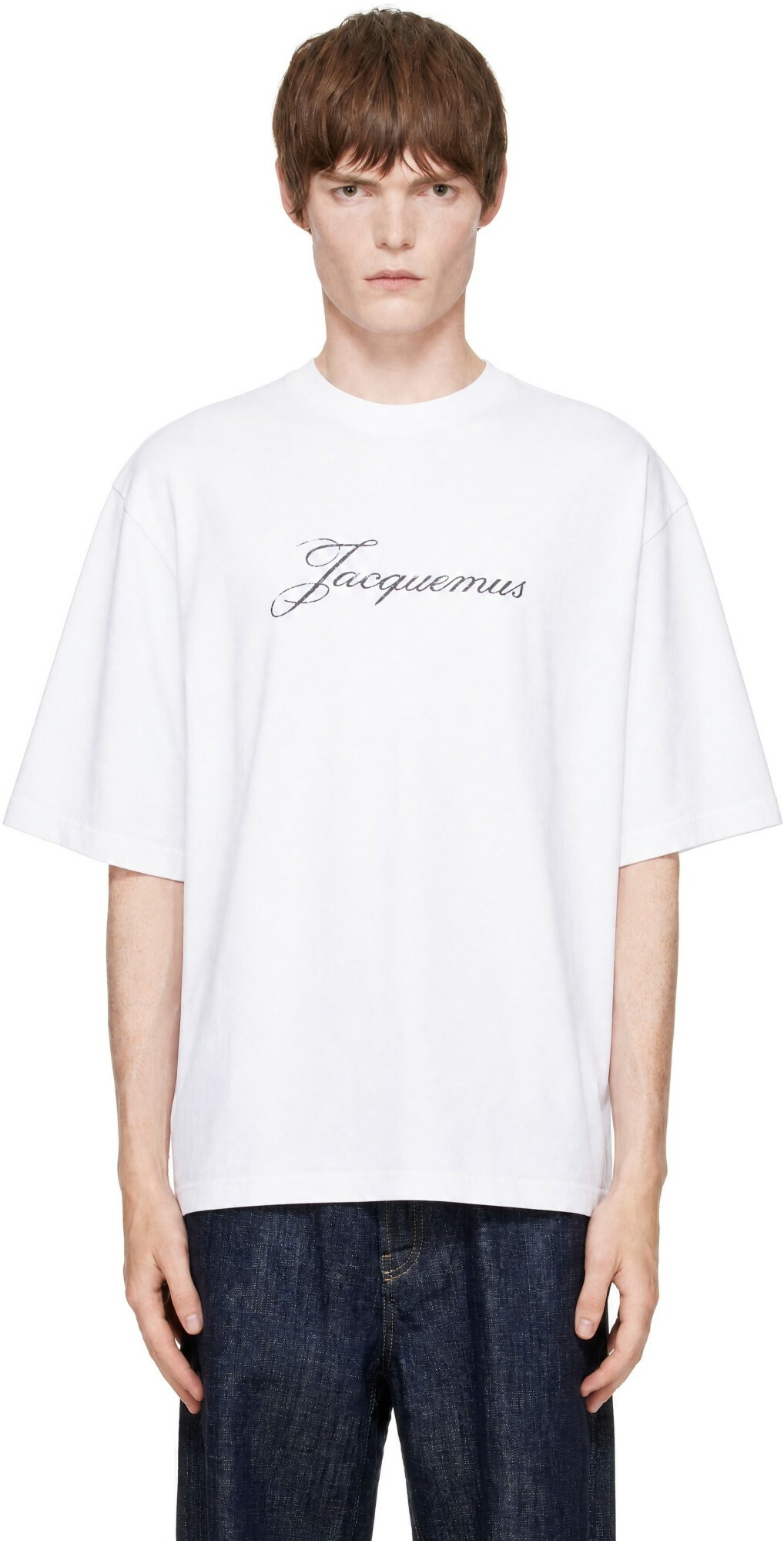 JACQUEMUS White La Casa 'Le t-shirt Merù manches longues' Long