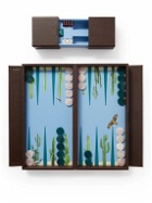 Alexandra Llewellyn - Desert Travel Pebble-Grain Leather Backgammon Set