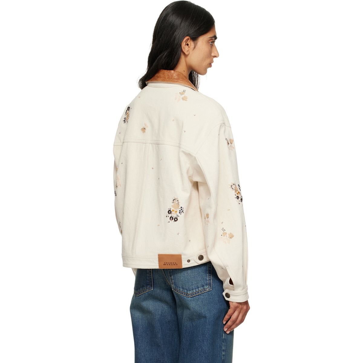 Isabel Marant Beige Lavine Denim Jacket