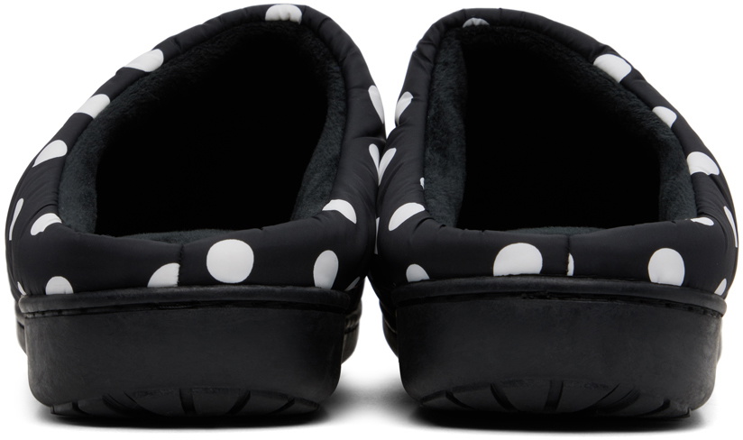 SUBU Black Quilted Polka Dot Slippers SUBU
