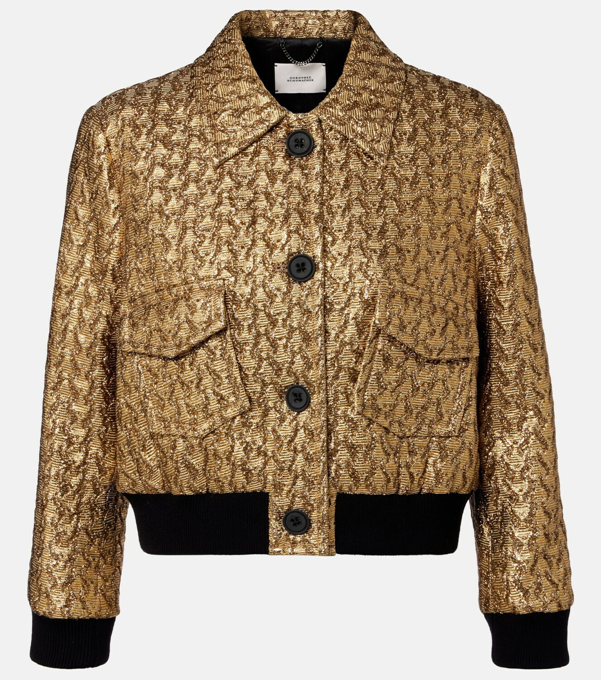 Dorothee Schumacher Golden Hour cropped blouson jacket