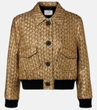 Dorothee Schumacher Golden Hour cropped blouson jacket