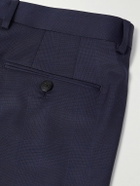 Caruso - Slim-Fit Prince of Wales Checked Wool Suit Trousers - Blue