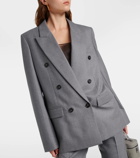 Stella McCartney Double-breasted wool flannel blazer