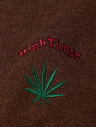 Wacko Maria - High Times Embroidered Wool Cardigan - Brown