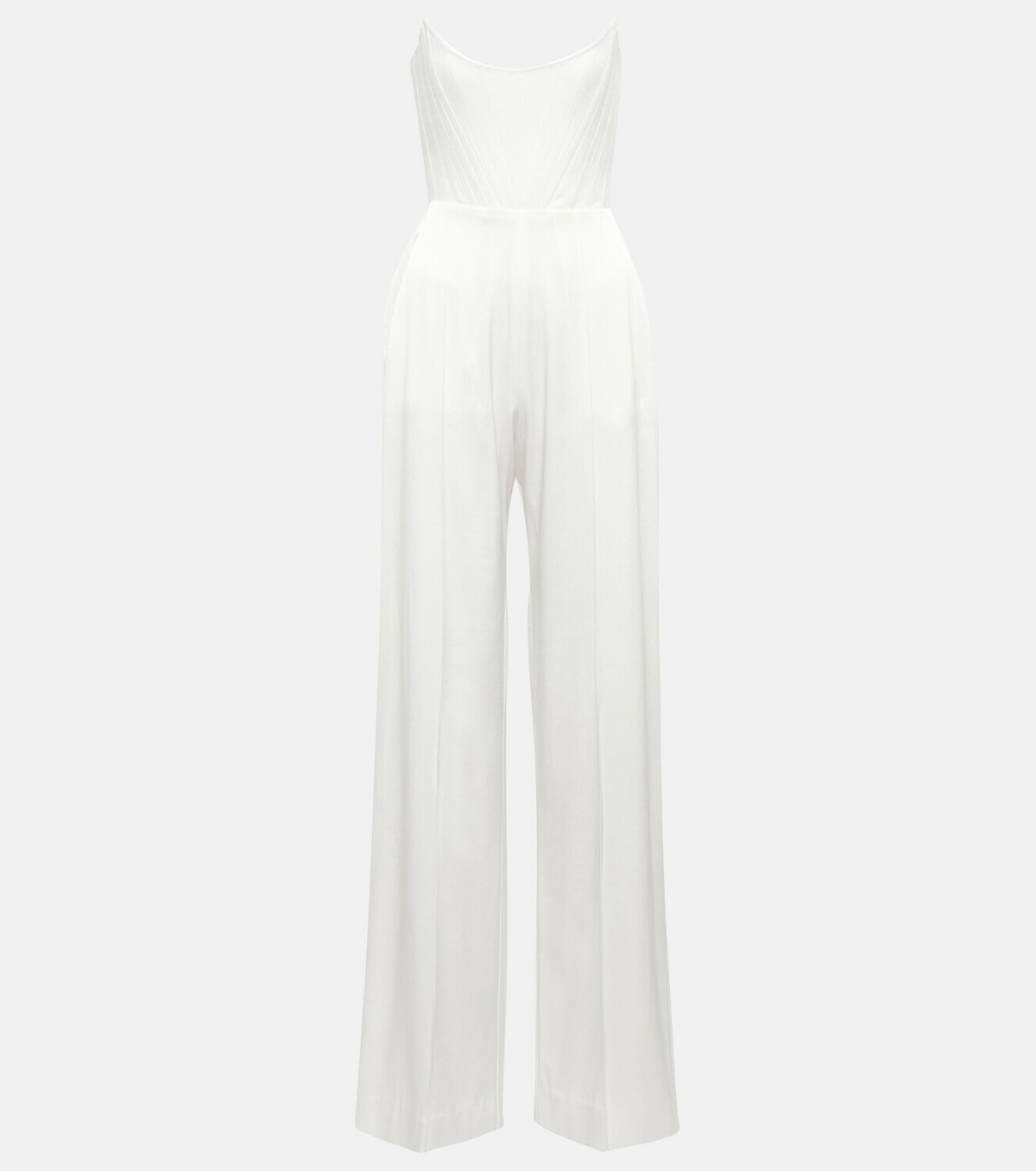 Alex Perry Bridal Slaine satin-crêpe jumpsuit