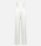 Alex Perry Bridal Slaine satin-crêpe jumpsuit