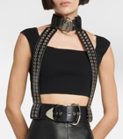 Paco Rabanne - Eyelet leather harness
